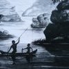 Fishing from a canoe, 1829, courtesy Manly Museum and Gallery